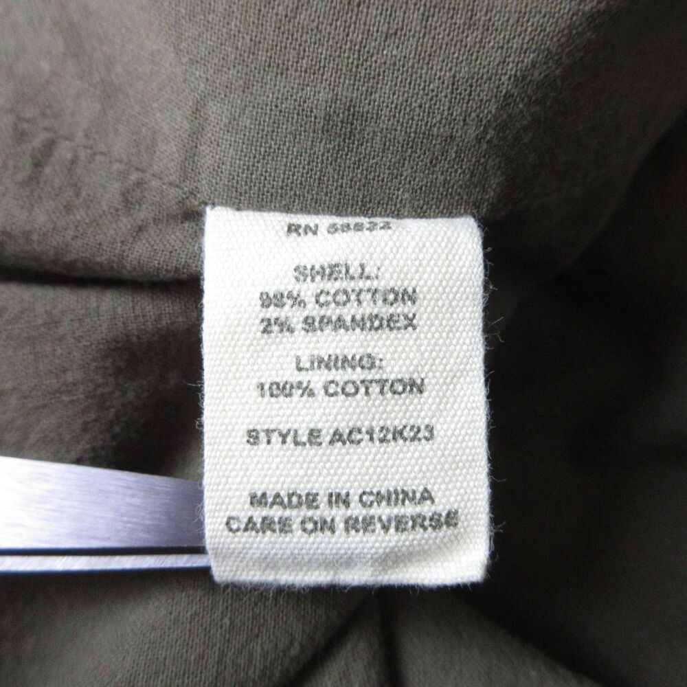 Chester & Violet Jacket Womens XS Olive Military Utility Field Cotton Lined - Picture 6 of 7